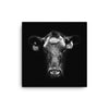 MONTANA COW CANVAS 16"x16" - Wilder